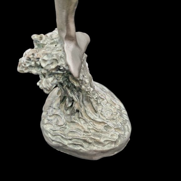 Sedlow Masterworks Pewter Flipper Dolphin Ocean Sea Marine Animals Sculpture 4" - Picture 4 of 7